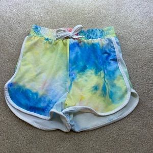 Girls tie dye shorts